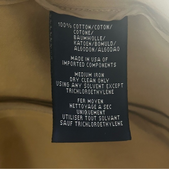 Ralph Lauren Vintage Blazer Women’s Tailored Tan/Camel color Small 100% cotton - Picture 3 of 16